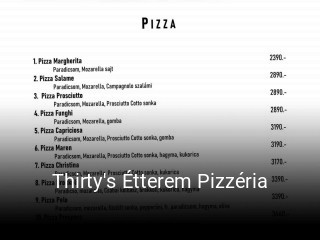 Thirty's Étterem Pizzéria