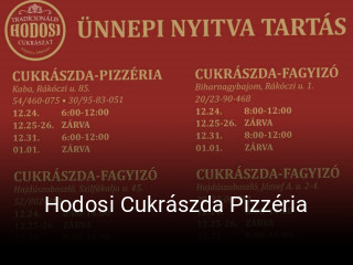 Hodosi Cukrászda Pizzéria