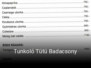 Tunkoló Tütü Badacsony