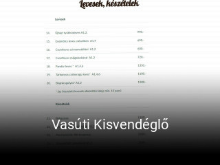 Vasúti Kisvendéglő