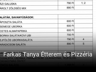 Farkas Tanya Étterem és Pizzéria