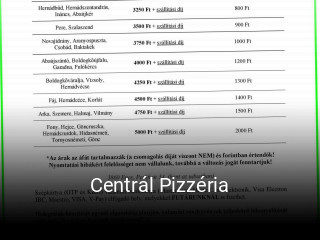 Centrál Pizzéria