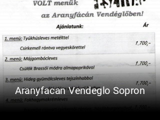 Aranyfacan Vendeglo Sopron