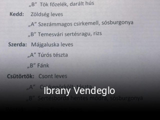 Ibrany Vendeglo