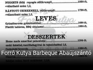 Forró Kutya Barbeque Abaújszántó