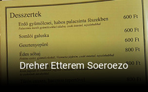 Dreher Etterem Soeroezo