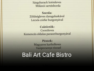 Bali Art Cafe Bistro